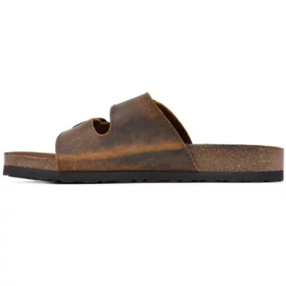 New in Box Mountain Sole Ladies Double Buckle Leather Sandal Size 11M - Picture 5 of 8